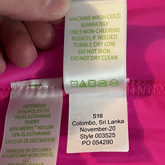 Lilly Pulitzer Luxletic skort size 14 try your zest floral tennis pickeball - Picture 10 of 10